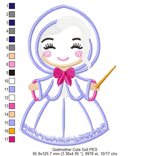 Fairy Godmother Cute - Applique