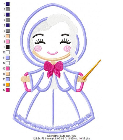 Fairy Godmother Cute - Applique