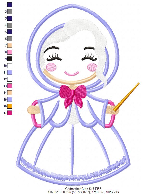 Fairy Godmother Cute - Applique