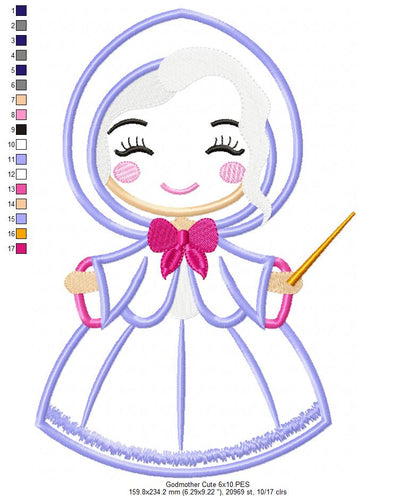 Fairy Godmother Cute - Applique