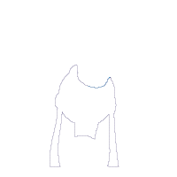 Goofy Back - Applique - Machine Embroidery Design