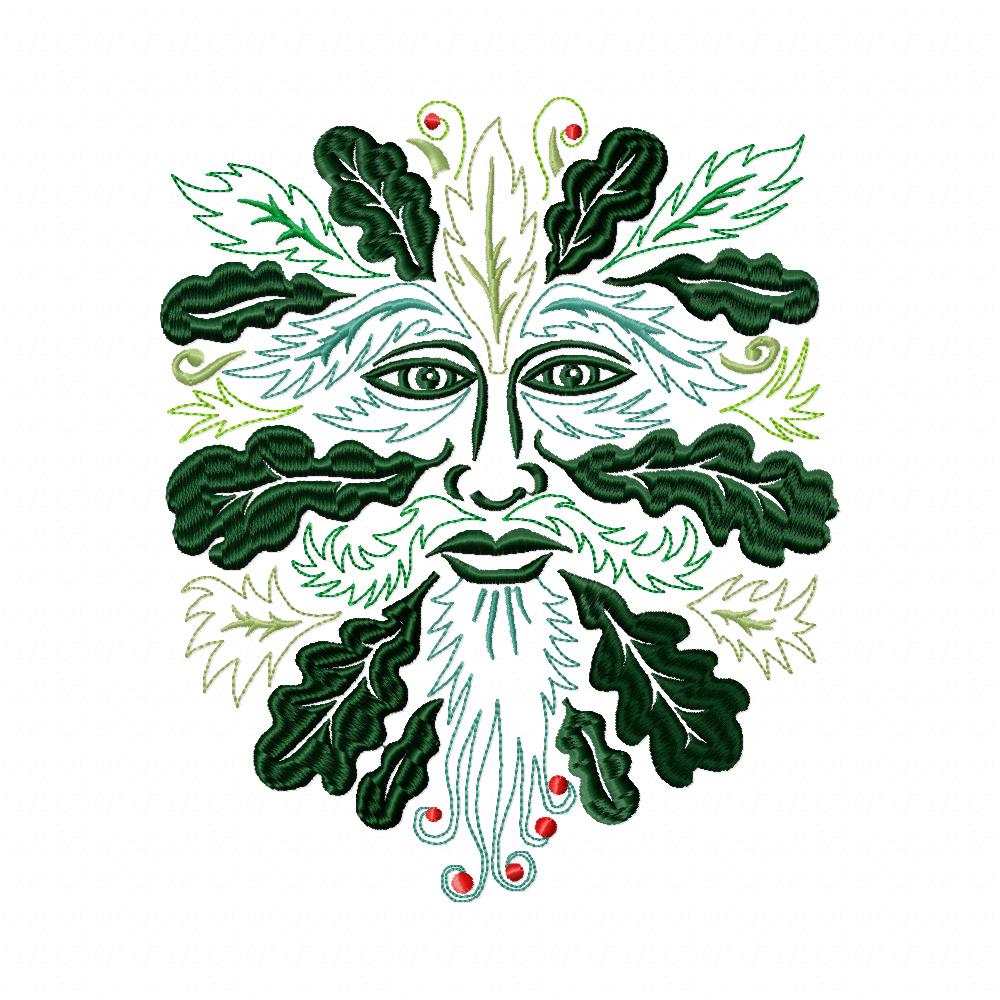 The Green Man - Fill Stitch - Machine Embroidery Design