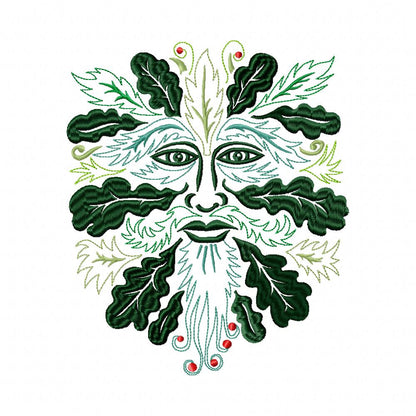 The Green Man - Fill Stitch - Machine Embroidery Design