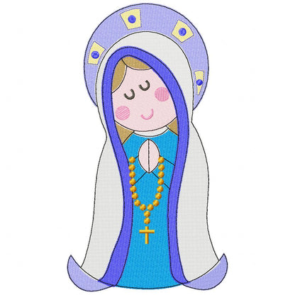 Our Lady of Guadalupe - Fill Stitch - Machine Embroidery Design