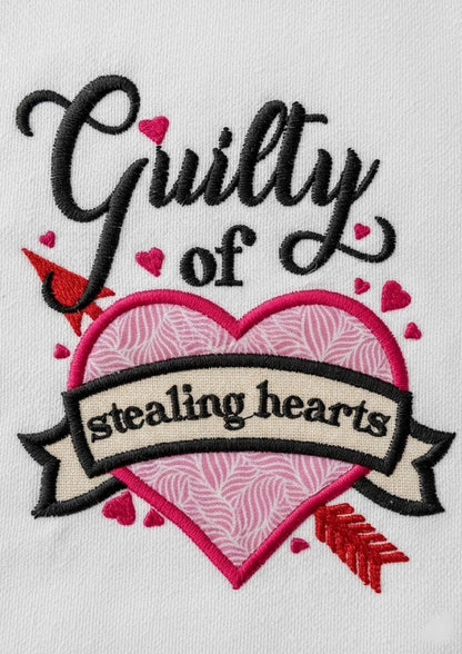 Guilty of Stealing Hearts - Applique