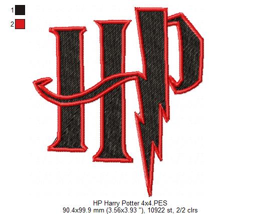 Wizard Boy HP - Fill Stitch Machine Embroidery Design