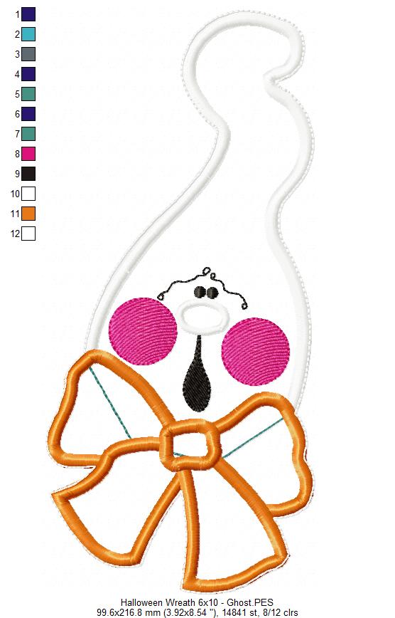 Happy Halloween Wreath - ITH Project - Machine Embroidery Design