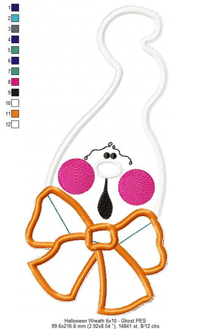 Happy Halloween Wreath - ITH Project - Machine Embroidery Design