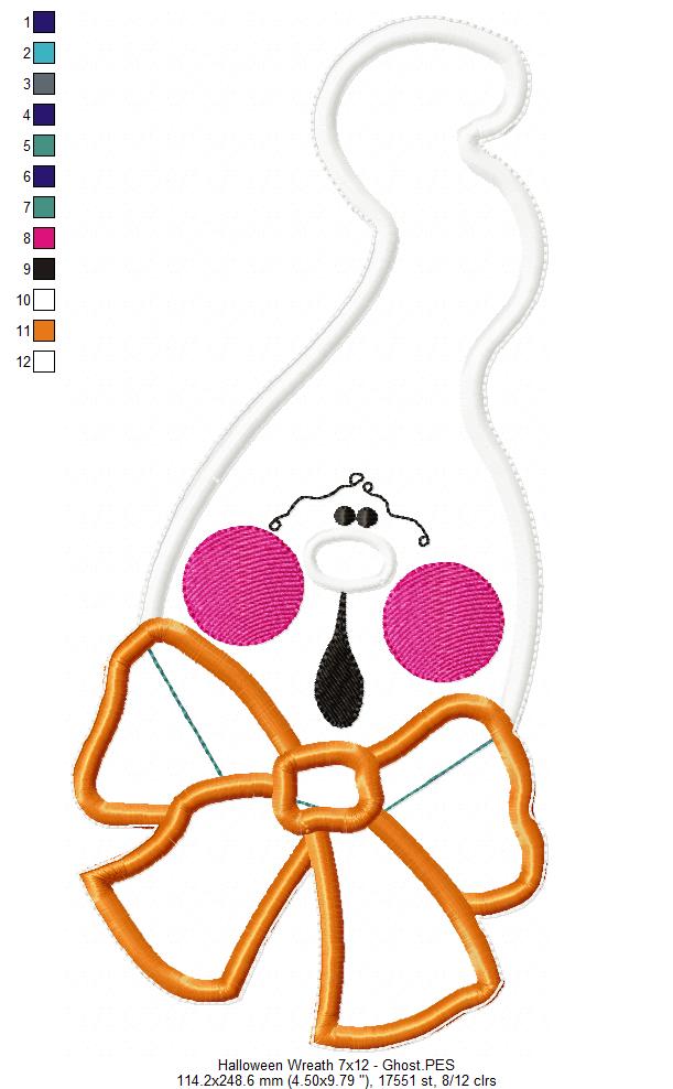 Happy Halloween Wreath - ITH Project - Machine Embroidery Design