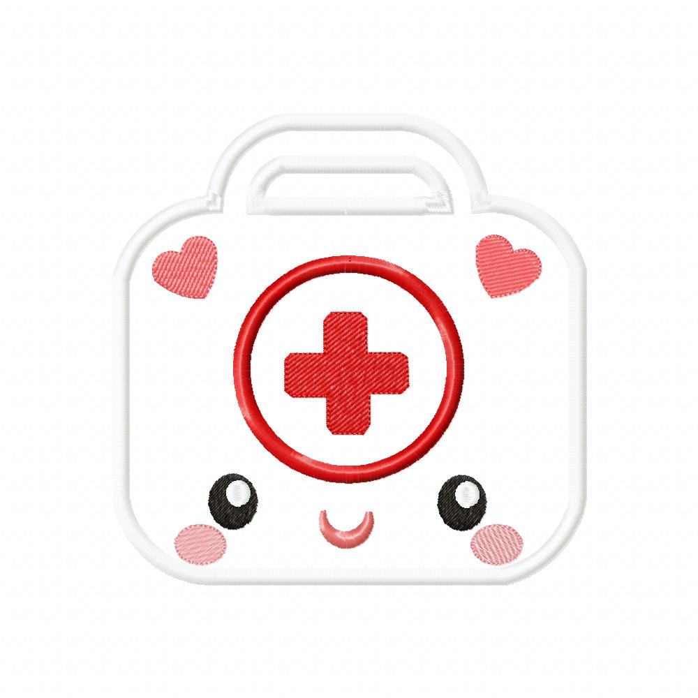 Happy First Aid Doctor Collection - Set of 7 Designs - Applique Embroidery