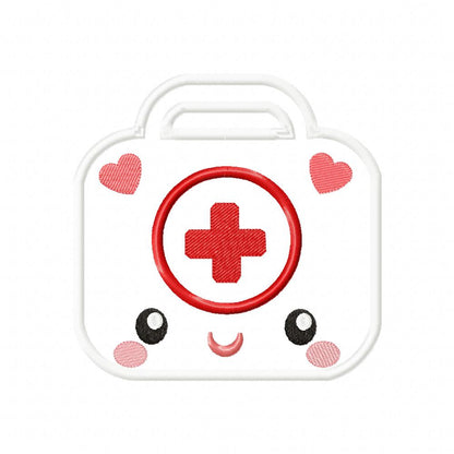 Happy First Aid Doctor Collection - Set of 7 Designs - Applique Embroidery