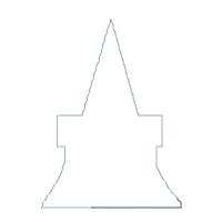 Happy Halloween Clock Ornament - ITH Project - Machine Embroidery Design