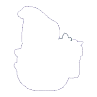 Happy Halloween Ghost Ornament - ITH Project - Machine Embroidery Design