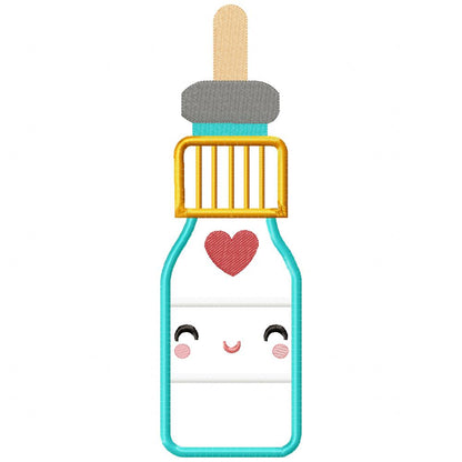 Happy Medicine Dropper - Applique Embroidery