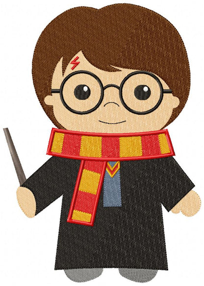 Wizard Boy - Fill Stitch - Machine Embroidery Design