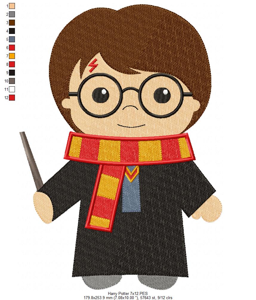 Wizard Boy - Fill Stitch - Machine Embroidery Design