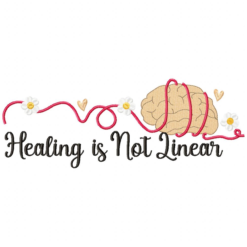 Healing is not Linear - Fill Stitch - Machine Embroidery Design