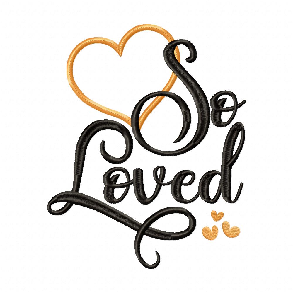 So Loved Hearts - Applique Embroidery