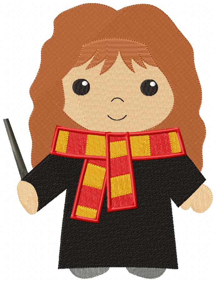 Wizard Girl - Fill Stitch - Machine Embroidery Design