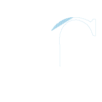 Hippo Monogram C Letter C - Rippled Stitch Embroidery