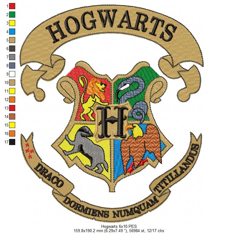 School of Magic - Fill Stitch Embroidery