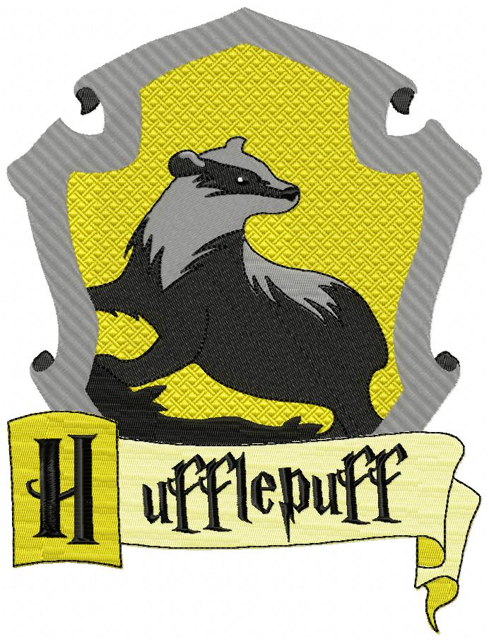 School of Magic Hufflepuff - Fill Stitch - Machine Embroidery Design