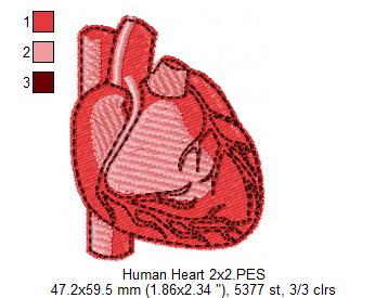 ❤️ Stitch My Heart – Fill Stitch – Machine Embroidery Design