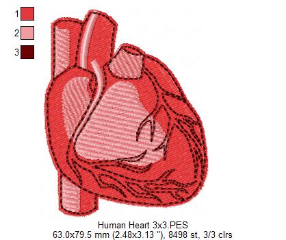 ❤️ Stitch My Heart – Fill Stitch – Machine Embroidery Design