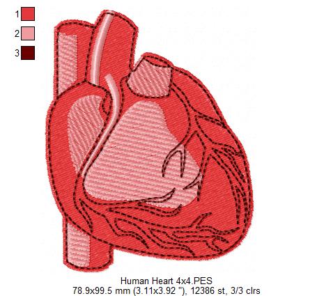 ❤️ Stitch My Heart – Fill Stitch – Machine Embroidery Design