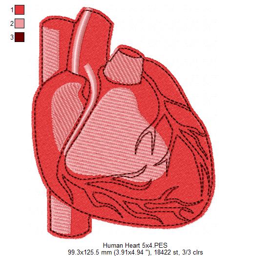 ❤️ Stitch My Heart – Fill Stitch – Machine Embroidery Design