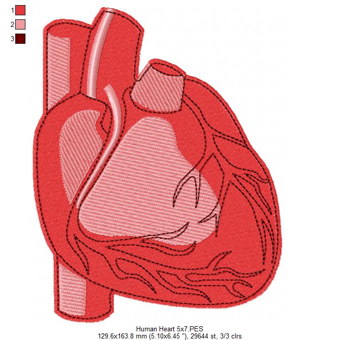 ❤️ Stitch My Heart – Fill Stitch – Machine Embroidery Design
