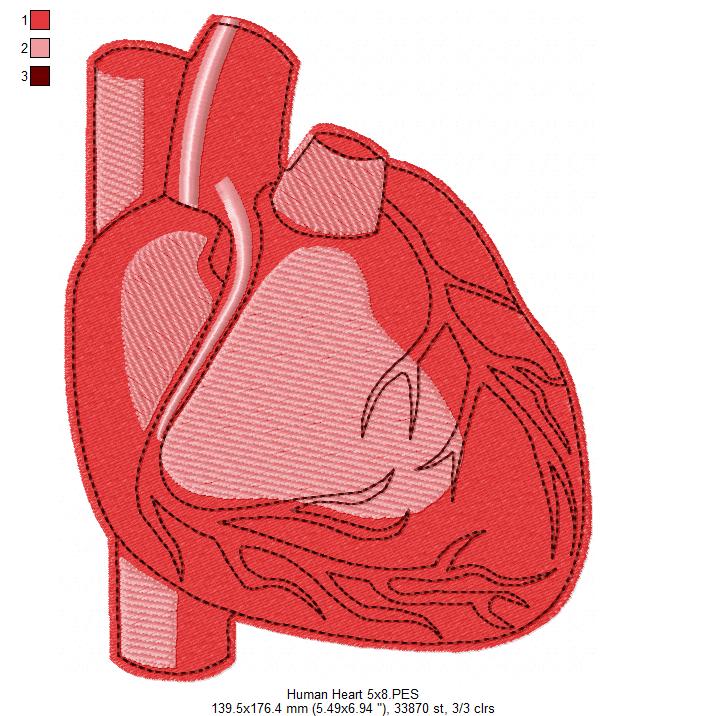 ❤️ Stitch My Heart – Fill Stitch – Machine Embroidery Design