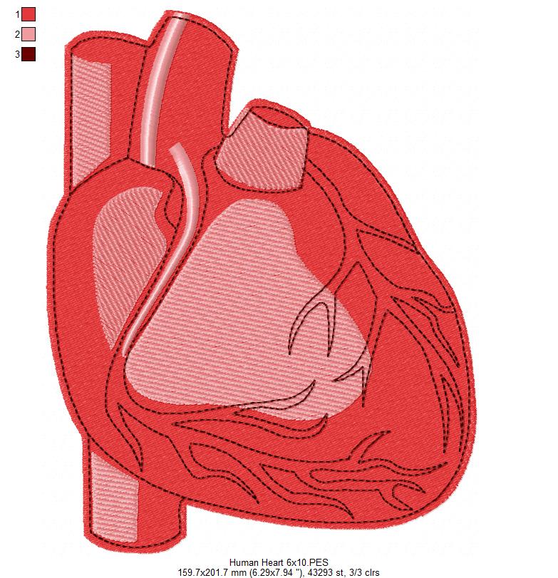 ❤️ Stitch My Heart – Fill Stitch – Machine Embroidery Design