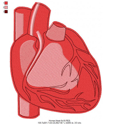 ❤️ Stitch My Heart – Fill Stitch – Machine Embroidery Design