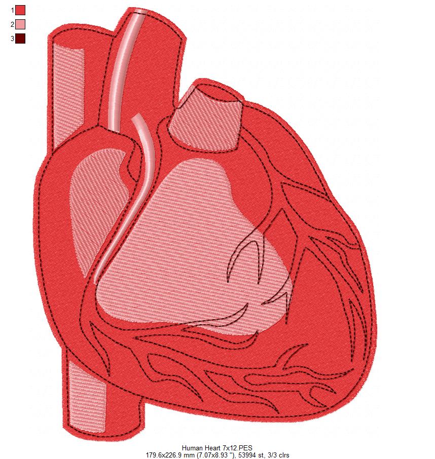 ❤️ Stitch My Heart – Fill Stitch – Machine Embroidery Design