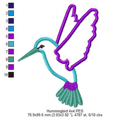 Hummingbird - Applique
