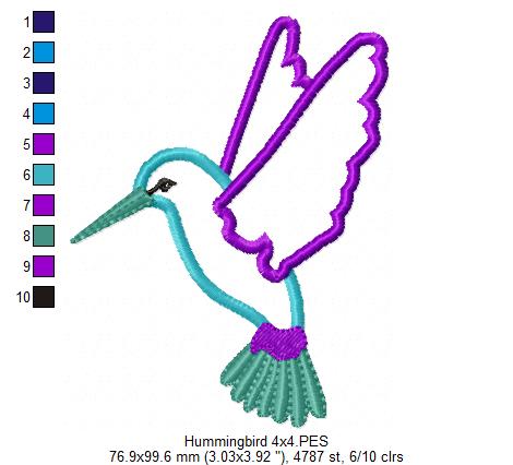 Hummingbird - Applique