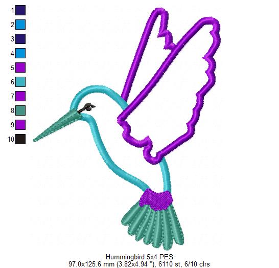 Hummingbird - Applique