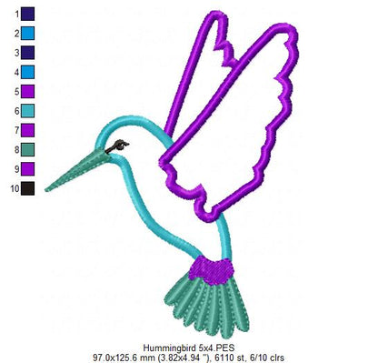 Hummingbird - Applique