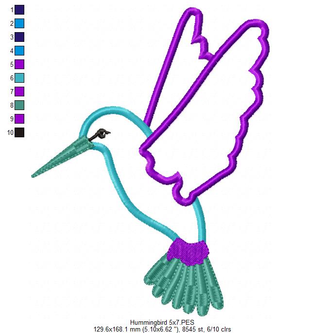 Hummingbird - Applique