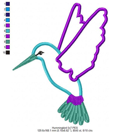 Hummingbird - Applique