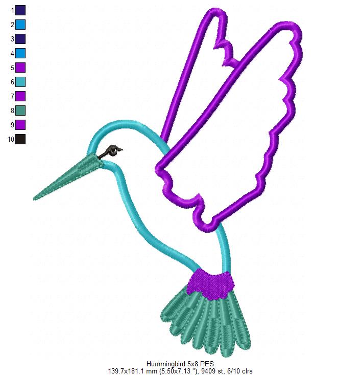 Hummingbird - Applique
