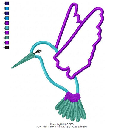 Hummingbird - Applique