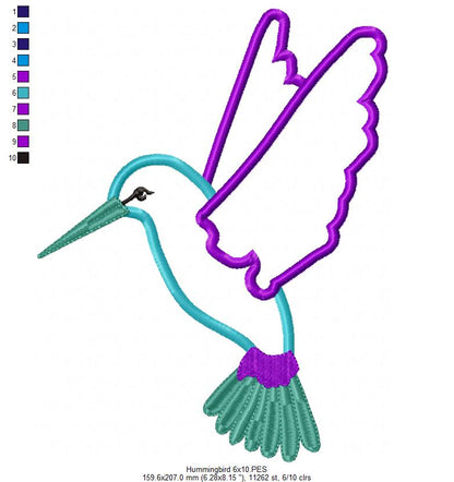 Hummingbird - Applique