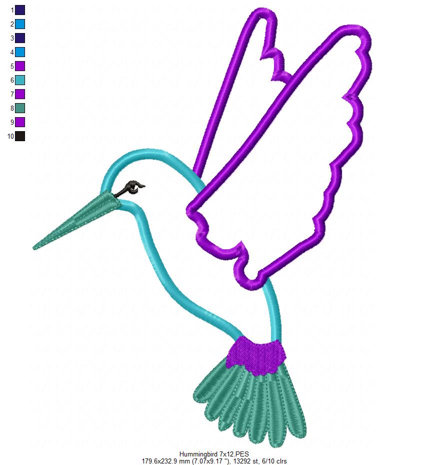 Hummingbird - Applique