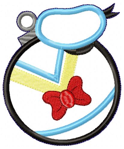 Characters Christmas tree Ornaments - ITH Project - Machine Embroidery Design