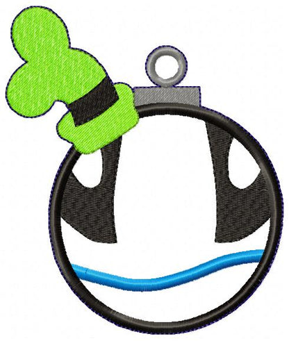 Characters Christmas tree Ornaments - ITH Project - Machine Embroidery Design