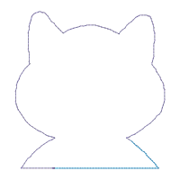 Angel Cat Clock - ITH Project - Machine Embroidery Design