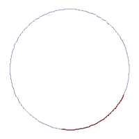 Christmas Red Clock Ornament - ITH Project - Machine Embroidery Design