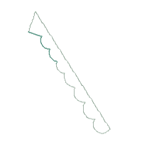 Christmas Red Clock Ornament - ITH Project - Machine Embroidery Design